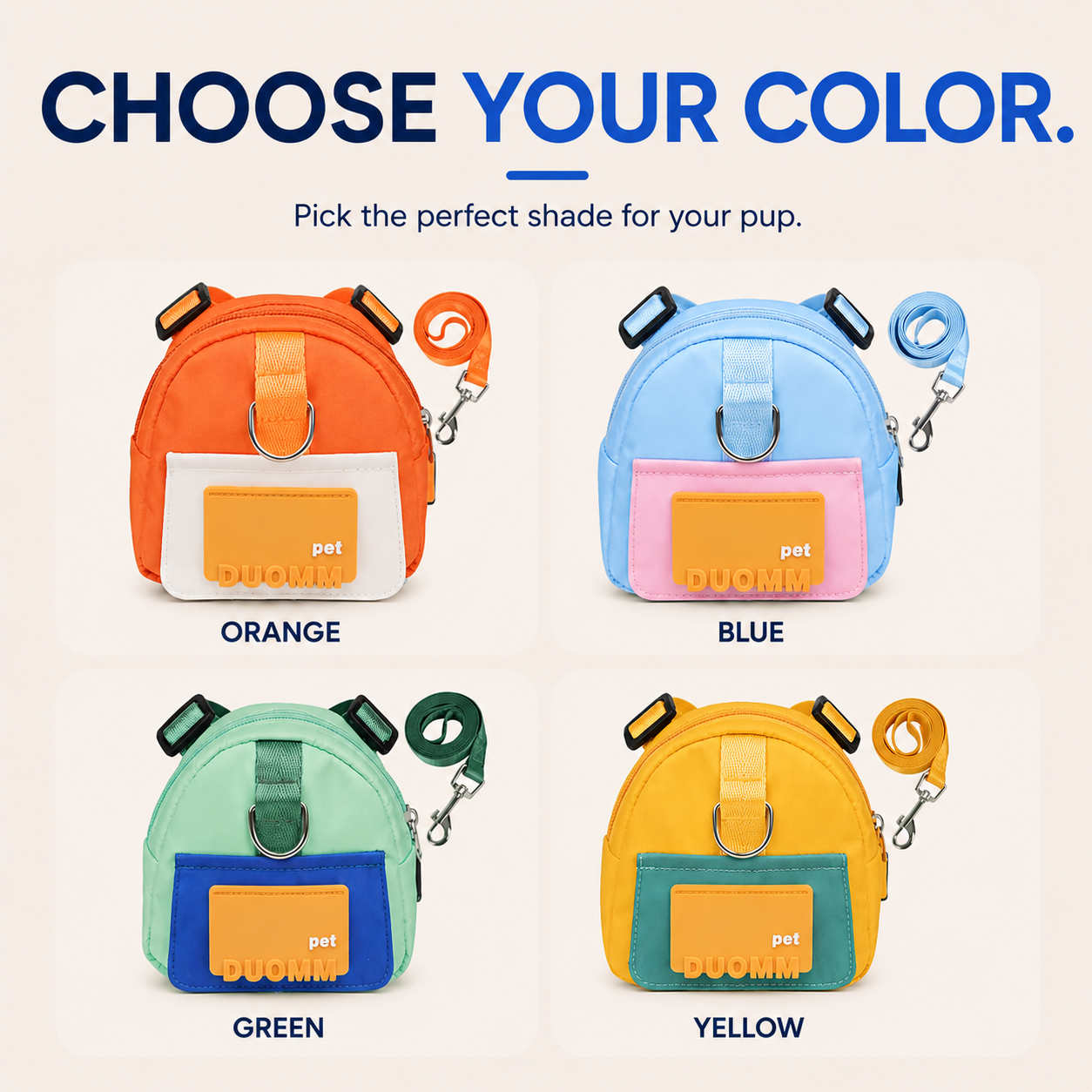 Adventure-Ready Solvora™ Everyday Dog Backpack for Small Breeds