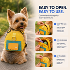 Adventure-Ready Solvora™ Everyday Dog Backpack for Small Breeds