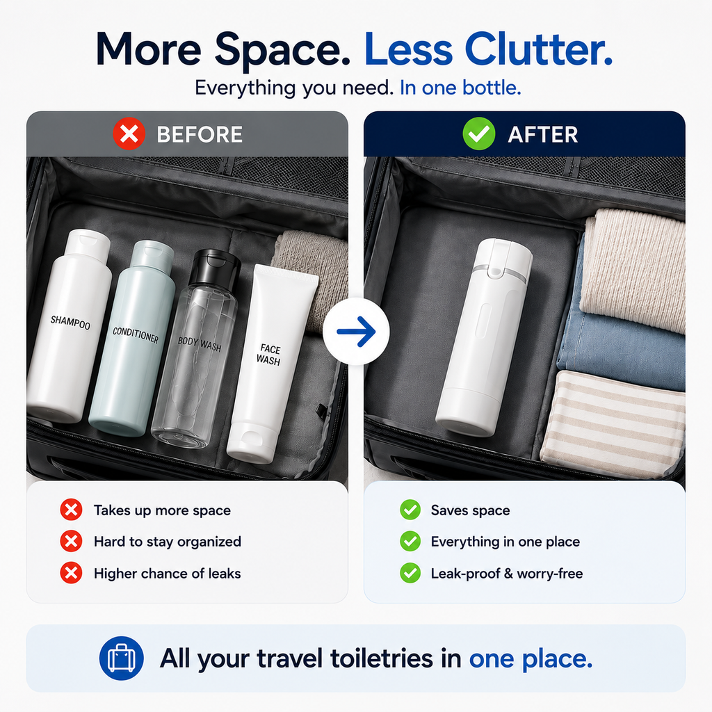 Solvora™ 4-in-1 Travel Dispenser